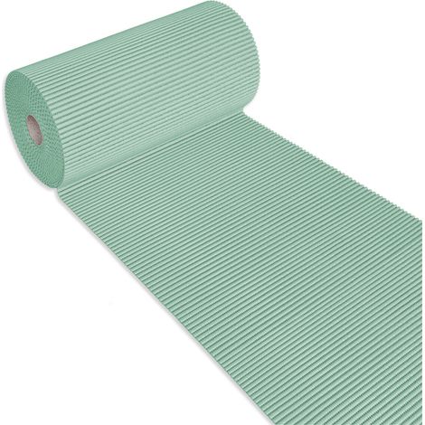Tappeto Gomma Morbido Bordo Piscina Rotolo 15 MT Multiuso Sottobicchiere Lavello 100% Made In Italy - Verde Acqua