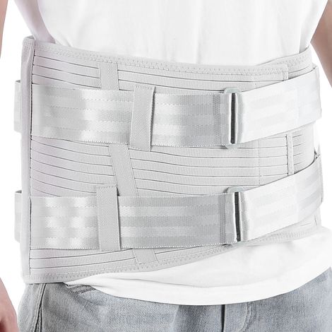 Verstellbarer Lendenwirbelstützgürtel aus Stahl für Krafttraining und Fitness – Rücken- und Bauchstütze (1/5)