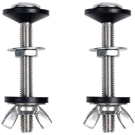 2 pcs Toilette Split réservoir d'eau vis de Fixation Accessoires Assis réservoir d'eau Fixation Connexion vis Toilette réservoir d'eau Accessoires d'installation,74mm