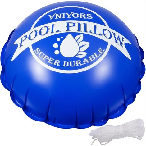 Coussin Piscine Hivernage 120×120cm Coussin Hivernage Piscine Hors Sol 0.5mm ÉPais RéSistant à La DéChirure Flotteur Hivernage Piscine Corde De 50 Pieds Ronde (1/5)