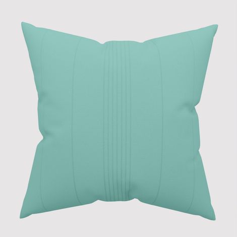 Housse de coussin 40x40 cm ADELE bleu lagon, par Soleil d'Ocre