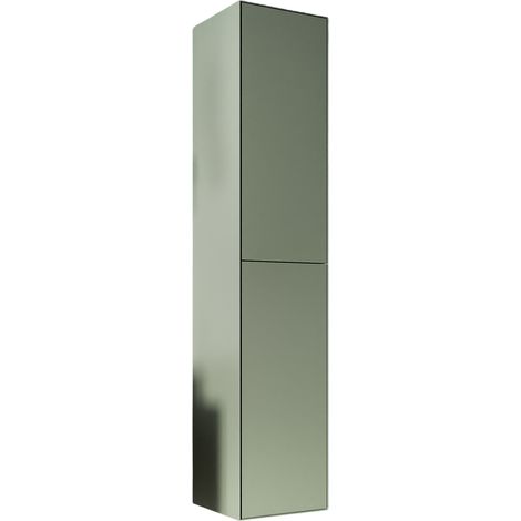 BERNSTEIN - Mueble de baño de pared 35x35x170cm (LxAnxAl) Verde jade mate 2 puertas bisagras izquierda/derecha - MILOU Verde jade mate (1/5)