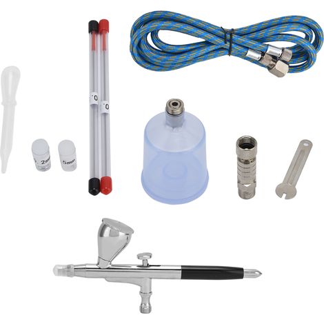 G1/8 Airbrush Kit Spray Gun with Spray Pot Nozzles Needle for DIY Airbrush Painting Home Decoration