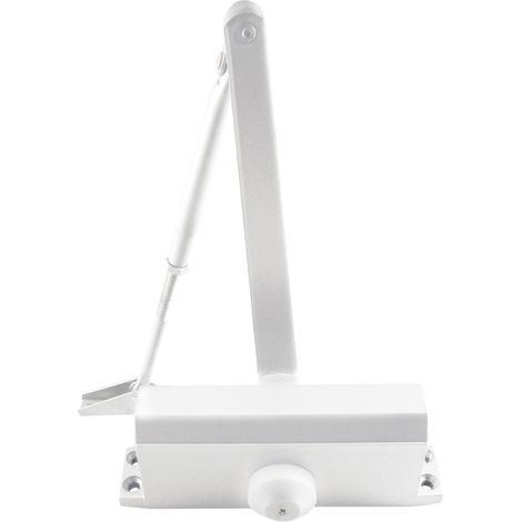 Cierrapuertas reversible blanco handlock ds503 con retenedor (1/2)
