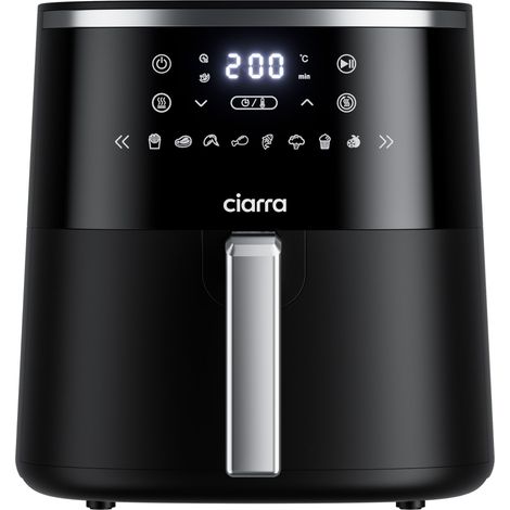 CIARRA Freidora sin aceite 5L 1500W 8 programas predefinidos temperatura ajustable control táctil CDAF1A Negro (1/5)