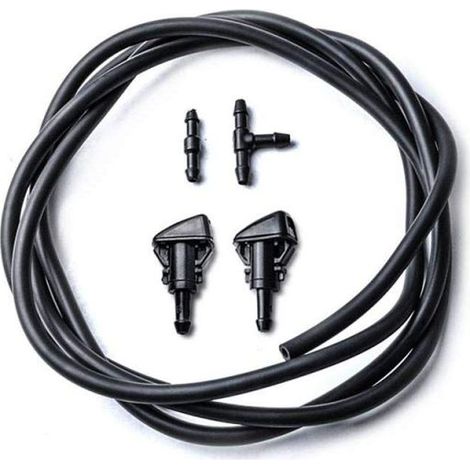 Beyamis Kit di ugelli lavacristalli rondella Chrysler/Dodge/Jeep/Ram – tubo 2m, 2 connettori, rif. 5303833AA, sostituzione (1/5)