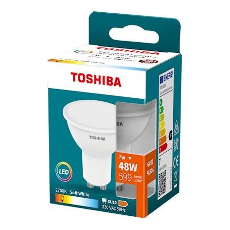 Led toshiba essential - gu10 7w 2700k