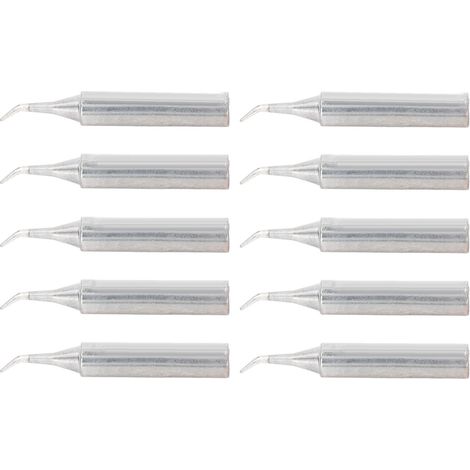 Lot de 10 pointes de rechange pour fer à souder, station de soudage, outil de soudage universel, pointe de soudage à chauffage interne de type IS (tête coudée) (1/5)