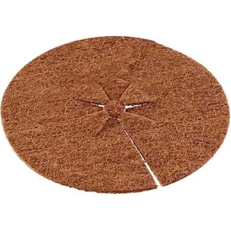 Protection pour plantes - Protégez vos plantes - Bâche de protection en fibre de coco de 35 cm - Protection des plantes - Couverture pour plantes en fibre de coco - Paillis de coco naturel - Universel (1/2)