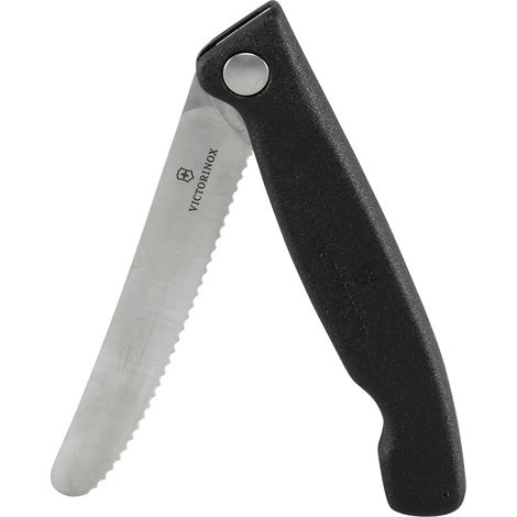 Couteau pliant Victorinox swiss classic lame dentelée poignée PP (1/3)