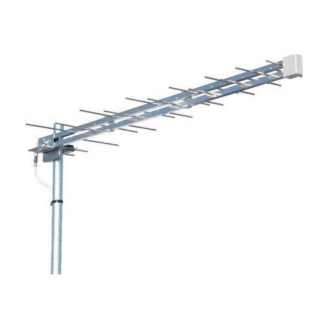 ANTENNA LOGARITMICA BANDA UHF GALAXY  ALLUMINIO GUADAGNO DB 12/15 13 ELEMENTI