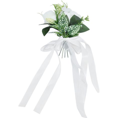 Fleurs Artificielles pour Chaises avec Draperie - Décoration de Mariage et Photographie (1/5)