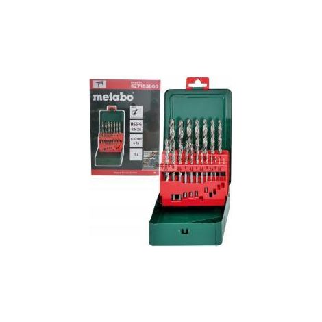 Scatola da 19 punte per metallo HSS-G SP in acciaio super rapido Metabo (1/5)