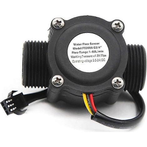 Compteur de débitmètre à effet Hall FS300A, 1-60 L/min, alimentation CC 3,5-24 V (1/5)