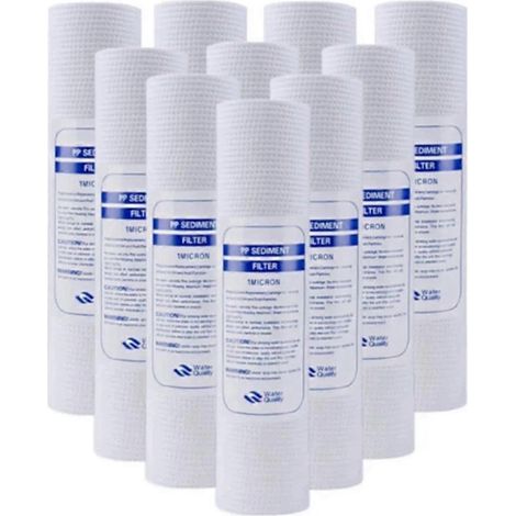10 Universal-Wasserfilter, PP-Baumwoll-Sedimentfilter, Polypropylen-Material[NX] (1/4)