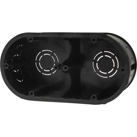 UP-Schalterdose 2f 45mm schwarz Schalterdosen & Abzweigdosen