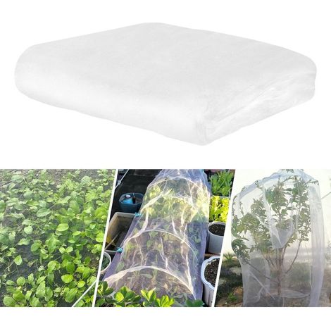Filet Anti Insecte 2.5 x 6m Voile Anti Insecte Potager Filet de Protection pour Légumes Peut Être Coupé pour L'intérieur et L'extérieur Protège Plantes Fleurs Fruits et Légumes