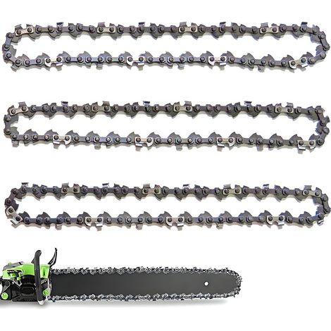Lot de 3 Chaînes d'Élagueuse sur Perche pour Guide-Chaîne de 10" (37 cm), 40 Maillons d'Entraînement, Faible Rebond, Compatibles avec Black & Decker, Ryobi et autres (1/5)