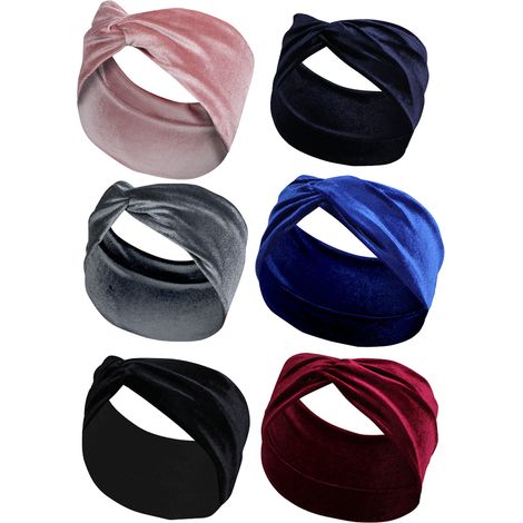 Serre-Tête Élastique Pour Femme - Bandeau Large Souple En Coton - Pour Yoga Sport Et Course À Pied - Lot De 1 (1/2)