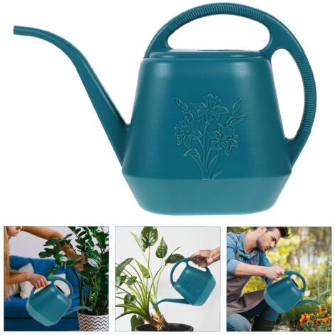 Fuleadture Arrosoir en plastique à long bec de 4 L, adapté aux plantes d'intérieur et d'extérieur, aux plantes succulentes, aux fournitures de jardinage (1/5)