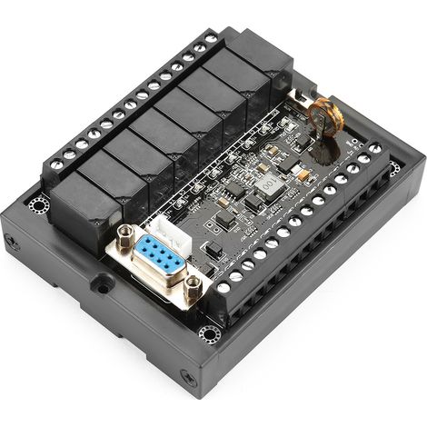 Carte de contrôle industriel PLC FX1N-20MR module relais programmable temporisé avec boîtier (1/5)