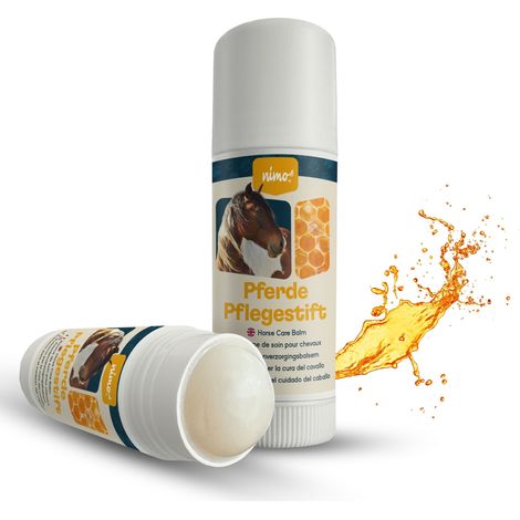 nimo Pferde Pflegestift - mit Bienenwachs & Propolis gegen gereizte und trockene Stellen - 0.04 l (1/5)