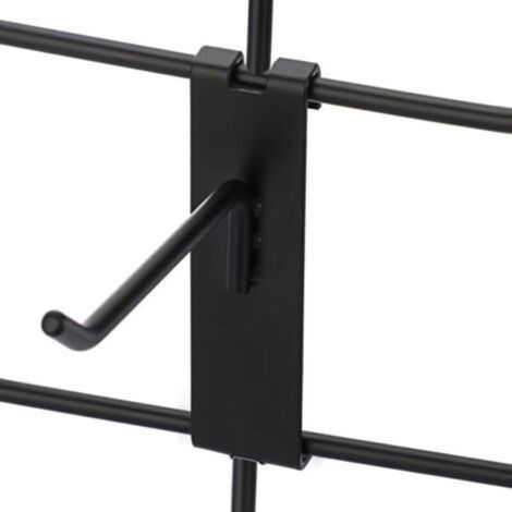Set of 15 metal hooks, 10 cm long, for gridwall panels, commercial-grade peg hooks for shops, garages, exhibitions, and workshops (1/5)