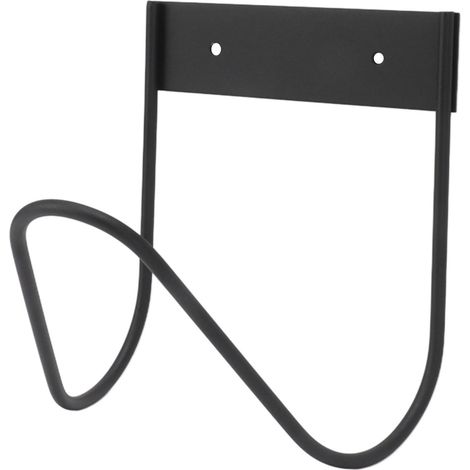 Support mural en acier inoxydable 304 pour tuyau d'arrosage, crochet lourd extérieur jardin noir (1/5)