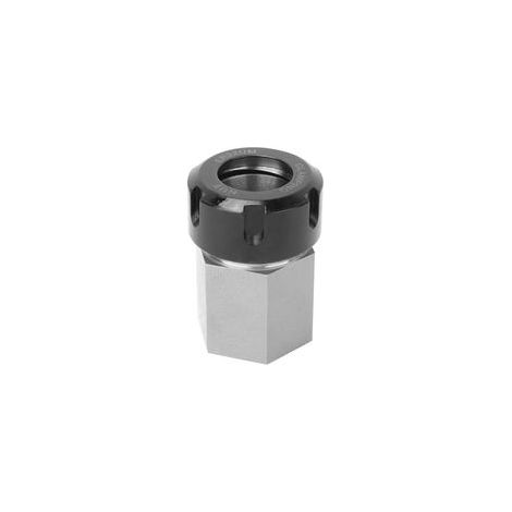 Rosvola Support de pince de mandrin à ressort en acier dur de bloc de pince ER32 pour la machine de découpe de gravure de tour CNC (hex)