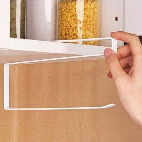 Porte-rouleau mural pour essuie-tout – Support robuste en acier inoxydable, installation facile, convient cuisine, salle de bain et placards (1/5)