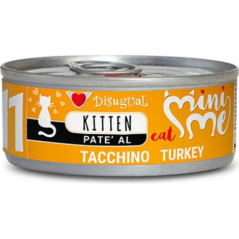 Disugual Cat Mini-Me Kitten 11 al Tacchino - Lattina 85 Gr - (1/2)