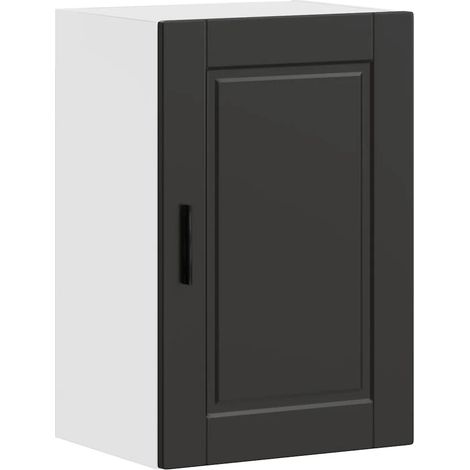 Mobiletto da cucina moderno e pratico 40 x 31 x 60 cm in legno composito nero 020050333