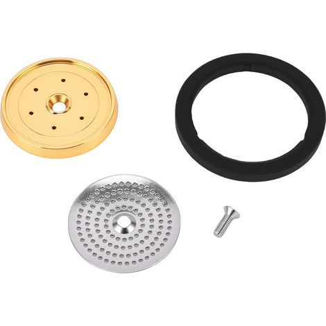 Ensemble de plaque de distribution d'eau en acier inoxydable pour tête d'infusion avec joint d'étanchéité, compatible avec les accessoires de la machine à café Pandora. (1/5)