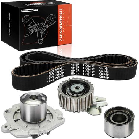 Kit cinghia di distribuzione, gomma di alta qualità, progettato per applicazioni con cinghia di distribuzione, costruzione resistente, compatibile con Alfa Romeo 156 e 166, conforme agli standard del (1/5)