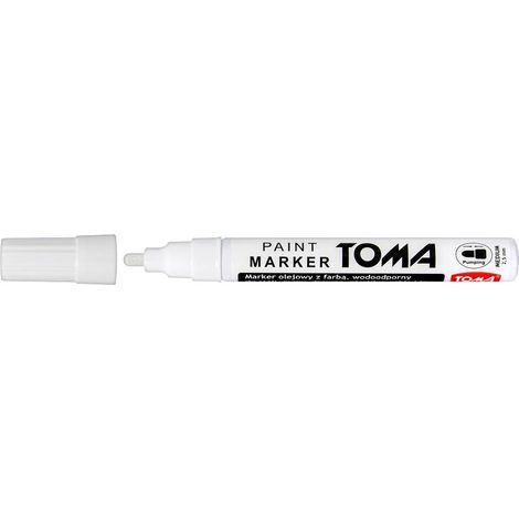 Toma weißer Ölmarker