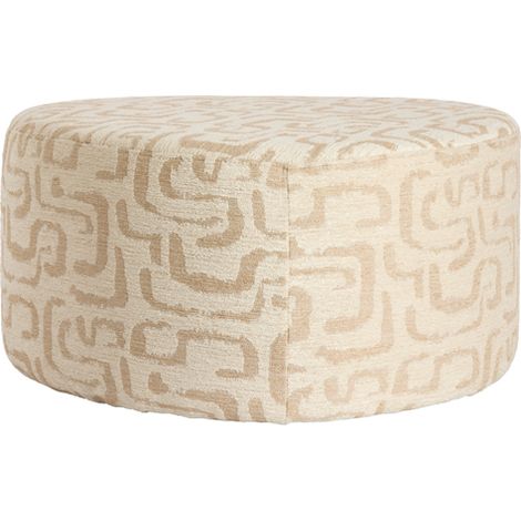 Pouf marrone in tessuto suggestivo Light & Living Liberia (1/4)