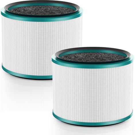 Lot de 2 Filtres de Rechange pour Purificateur d'Air Dyson Pure Hot + Cool Link HP00 HP01 HP02 HP03 & DP01 DP03 - Filtre HEPA et Charbon Actif Haute Performance - Compatible avec Réf. 968125-03