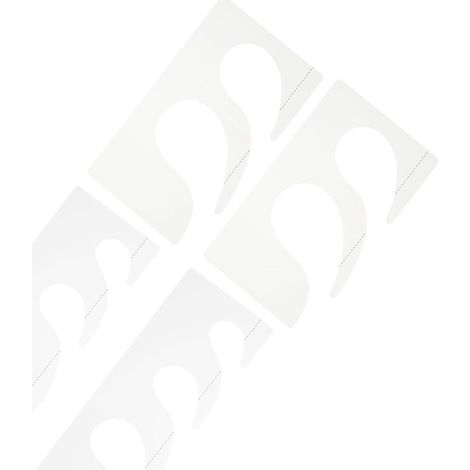 Règle pour Patchwork de Vêtements en Plastique 4 Pièces, Outil de Couture Gabarit de Matelassage pour Travaux Précis et Rapides (1/5)
