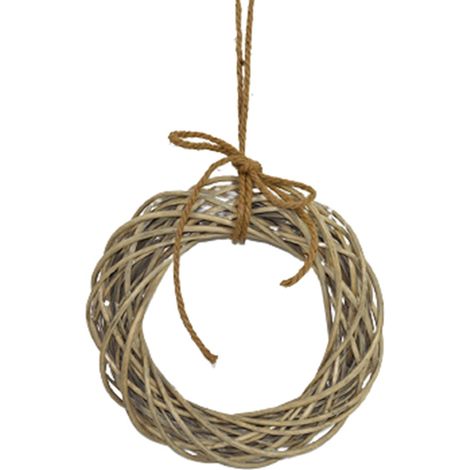 Corona natalizia con corda per appendere da dietro porta Ø 35 cm -Chiaro (1/2)