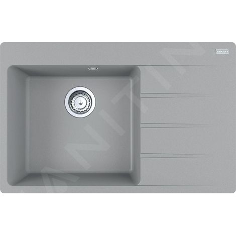 Franke Centro - Évier en Fragranite CNG 611-78 TL/2, 78x50 cm, pierre grise 114.0637.516 (1/3)