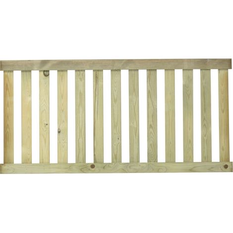 Plus Vorgartenzaun Ligno druckimprägniert 150 x 73 cm Sichtschutz (1/3)