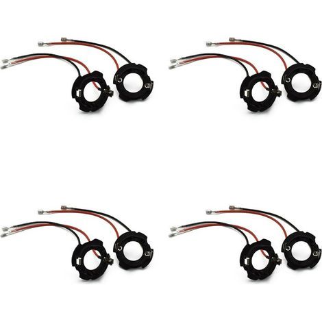 Adaptateur LED H7 avec faisceau de câblage pour supports de phares MK5 5, kit de 8 pièces, série D119A (1/5)