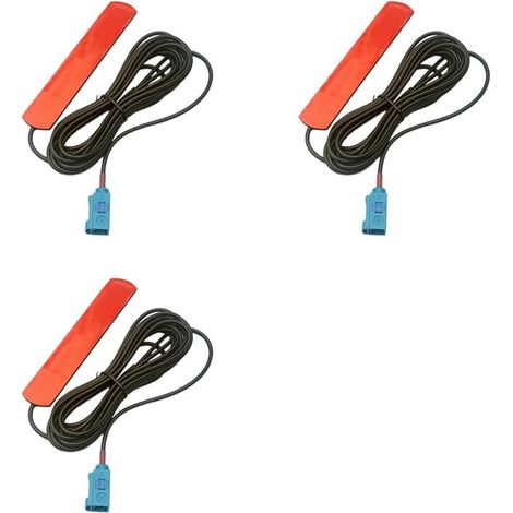Compatibile con 3X, compatibile con Bmz, Cic, Nbt, Evo, Combox, Tcu, Mulf, Wifi, Gsm, 3G, Fakra, 1.5M, antenna Air (rossa)