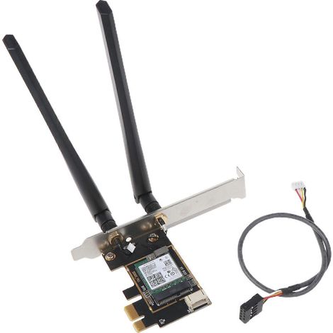 Carte réseau sans fil PCIe 8265AC AC WiFi pour ordinateur de bureau 2,4/5 GHz 802.11ac (1/5)