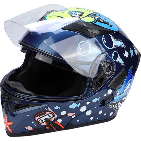 Casque de moto ABS unisexe femme homme coloré course universel sécurité (1/5)