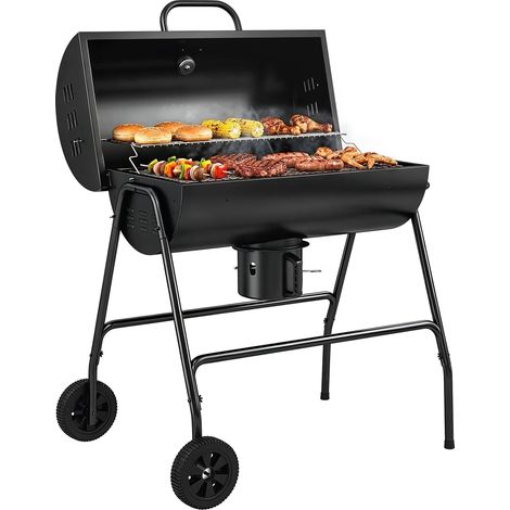 Ce barbecue de taille XS (63 x 34 x 63 idéal jardin robuste réglables pliable durables résistants, parfait pour vos moments de convivialité en extérieur (1/5)
