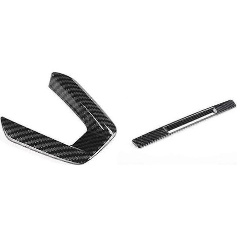 Garniture décorative de volant, housses de voiture en ABS, mise à niveau avec console centrale en fibre de carbone à cristaux liquides (1/5)