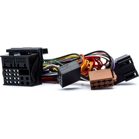 Adaptateur connecteur Quadlock vers ISO pour autoradio Mercedes, Opel – Transmission audio et alimentation – Installation simple en 2 étapes
