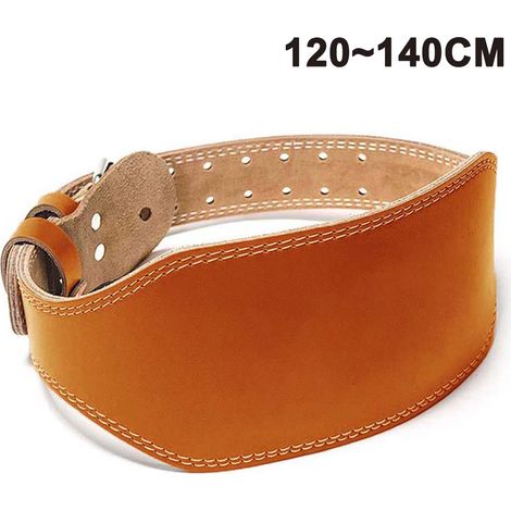 Ceinture Musculation - Cuir Véritable - Soutien Lombaire - Réglable Boucle Double Ardillon - 10 cm Largeur Dos - Pour Homme Et Femme - 1 Pièce (1/5)