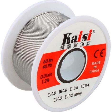 Fil à Souder - HB016 - Étain - 06 mm - 60% Sn - 12% Flux (1/4)